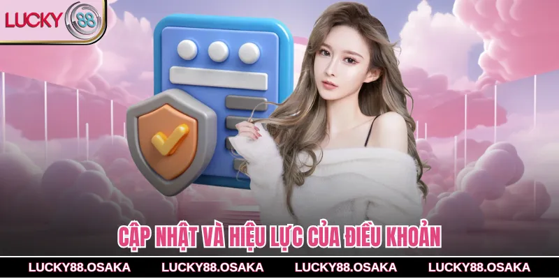 Cập nhật và hiệu lực của điều khoản