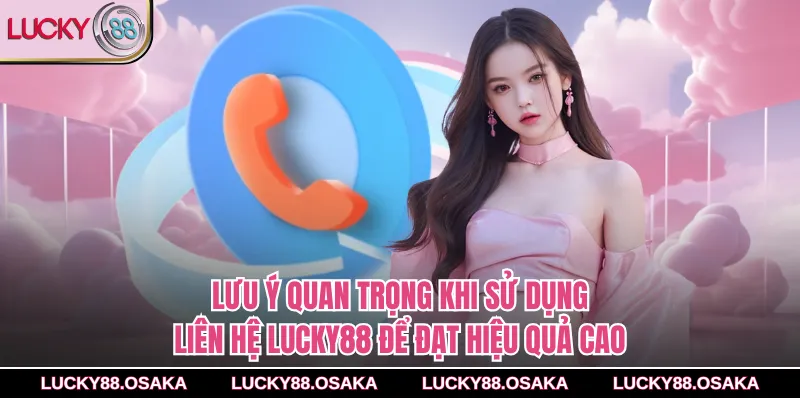 Lưu ý quan trọng khi sử dụng Liên Hệ lucky88 để đạt hiệu quả cao
